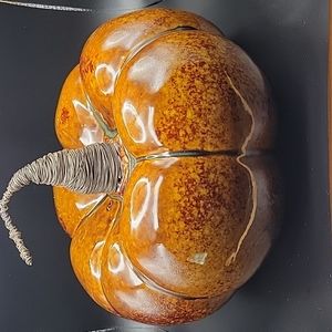 Pier 1 Large Ceramic Pumpkin